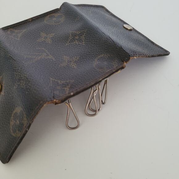 Authentic Louis Vuitton Monogram Multicles 6 Key Hooks Case Brown Small Fair - Picture 7 of 10